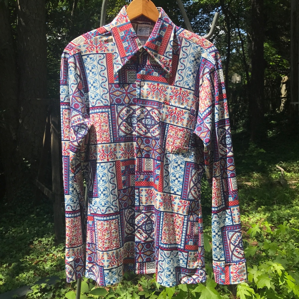 Vintage 70s Patchwork Shirt